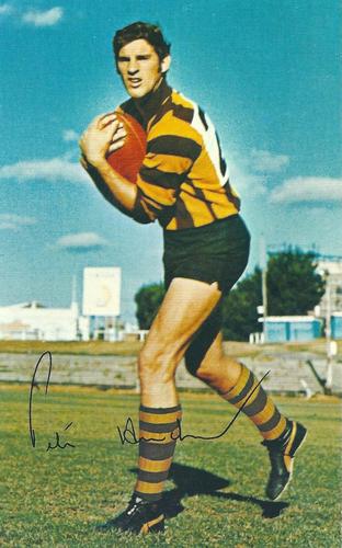 1971 Mobil Footy Photos VFL #7 Peter Hudson Front